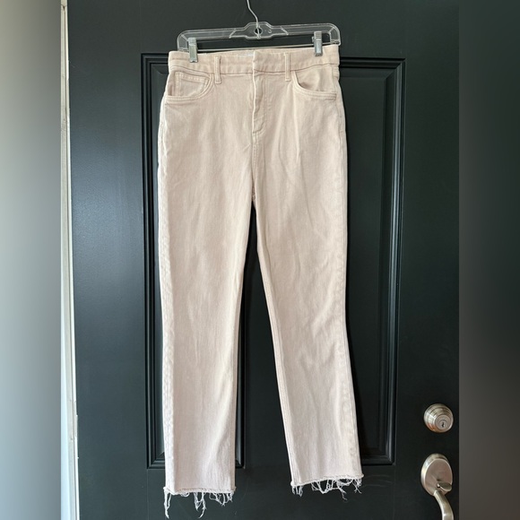 Frank & Eileen Derry Slim Straight Mid-Rise Jeans, Sand Waist 28 - Picture 2 of 14